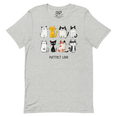 Purrfect Cat Love Adult Unisex T-shirt